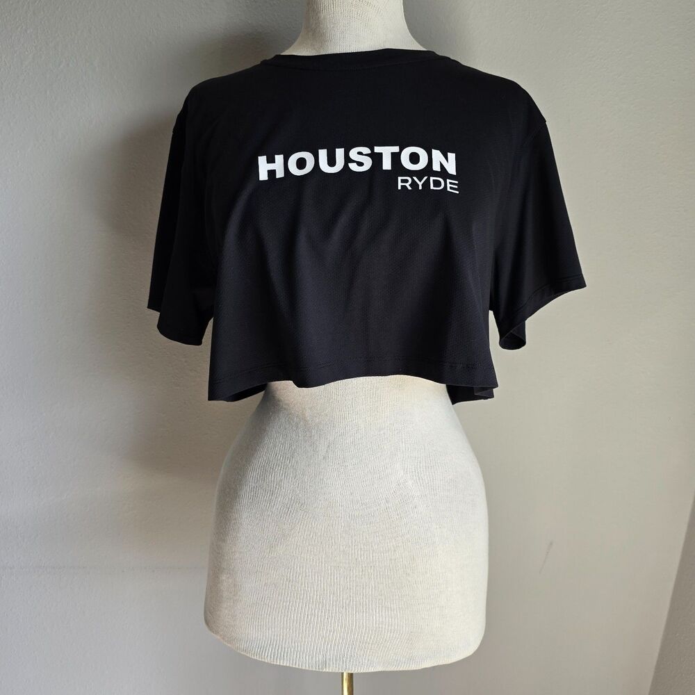 Lululemon Cropped Performance Graphic Tee boxy sweat wicking size medium